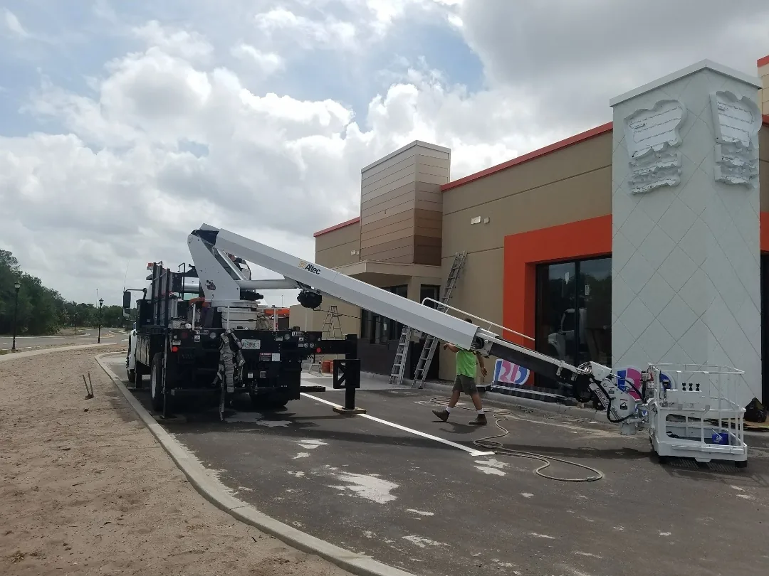 Boom Lift Exterior Work